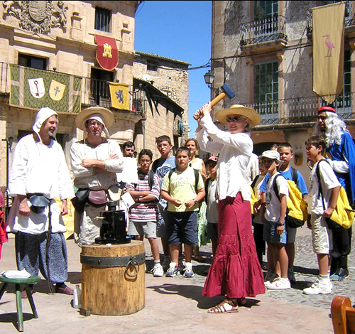 GRAND COIN STRIKING EVENT IN THE FESTIVAL OF THE FUEROS IN SEPULVEDA
